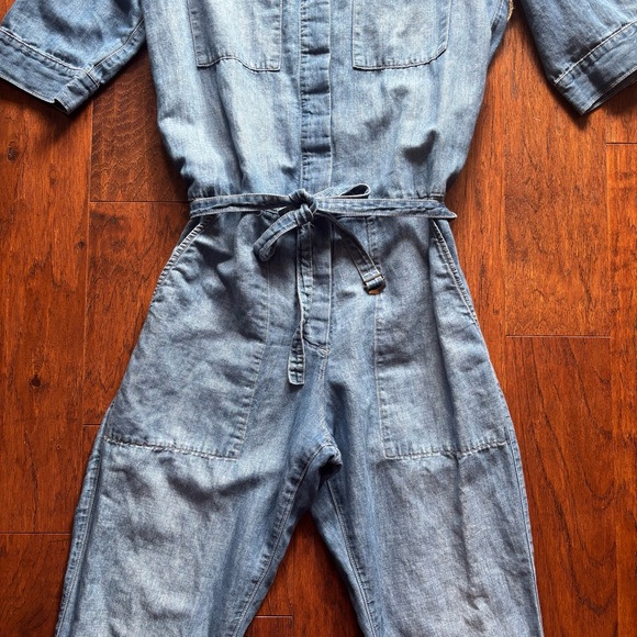 Gap 1969 Premium Linen Denim Jumpsuit | Size M - Picture 8 of 11
